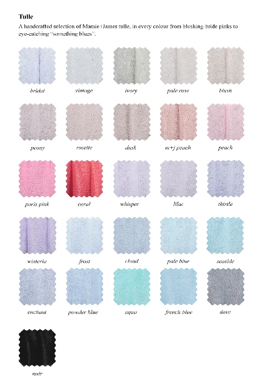 Special Discount Tulle Swatches