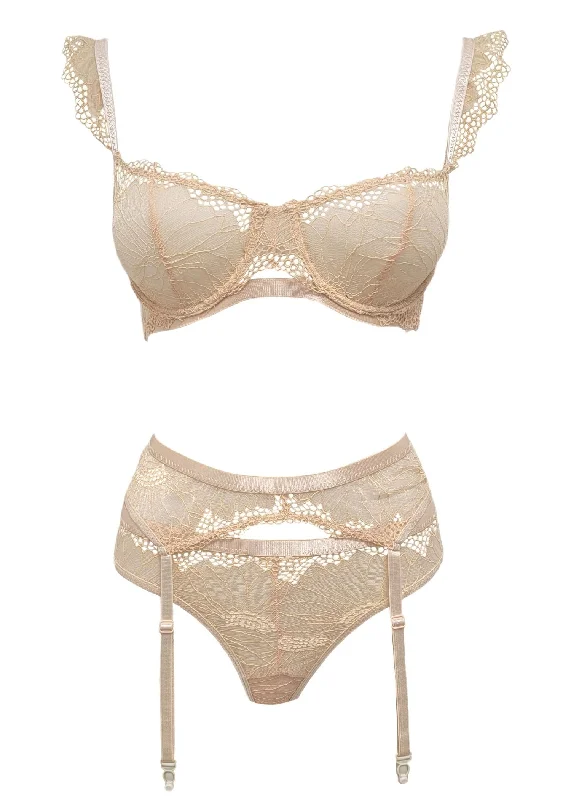 Fantastic Deals Ophira Bra, Thong and Suspender