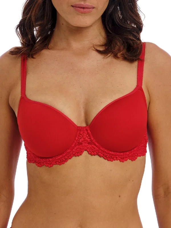 New Arrival Embrace Lace Contour Bra - Equestrian Red