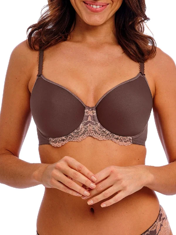 Mega Sale Florilege Moulded Spacer Bra - Chocolate/Burlwood