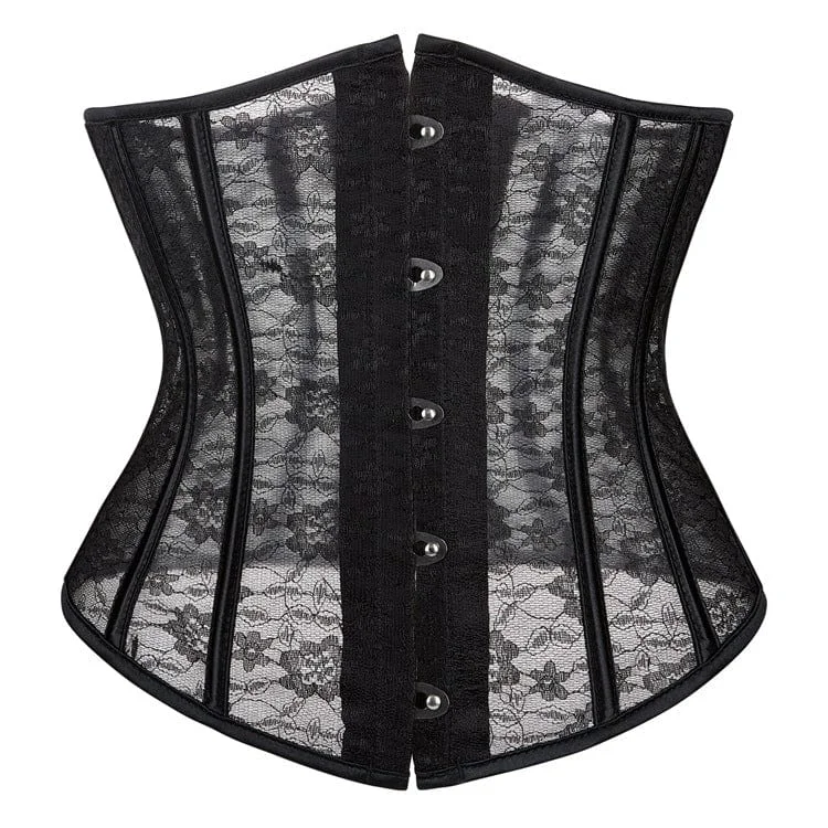 Major Savings Women's Gothic Floral Lace Splice Underbust Corset