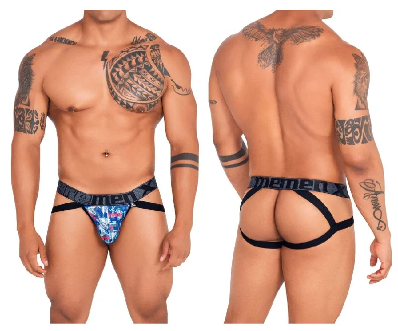 TIME-Limited Offer Xtremen 91130 Printed Jockstrap Color Royal