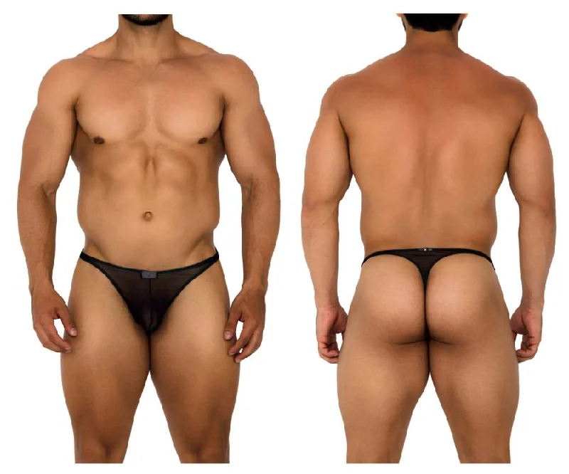 Fantastic Offers Xtremen 91189 Tulle Mesh Thongs Color Black