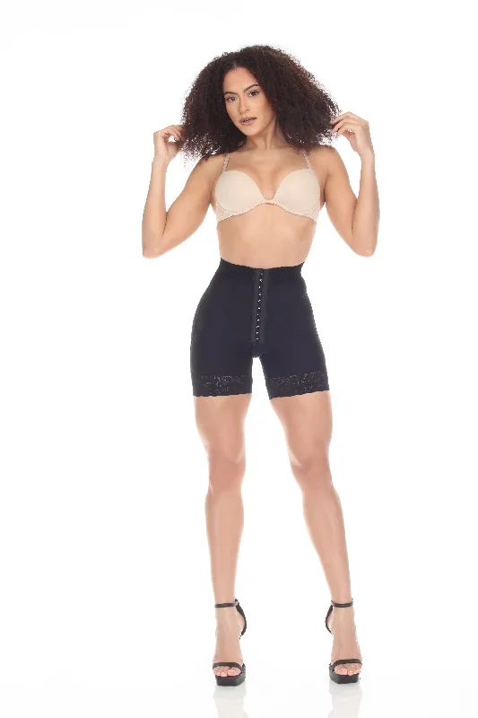 Weekend Bargains to Sizzle High Waist Tummy Compression Butt Lifting Shorts 3 Hooks Faja