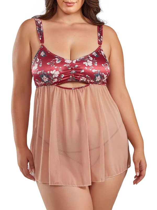Super Sale Women's Brittany Plus Size Babydoll Lingerie