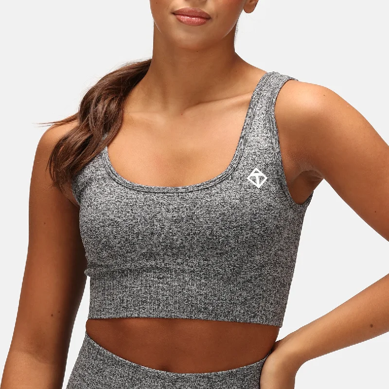 Final Offer Charcoal Ribbed Seamless Bra