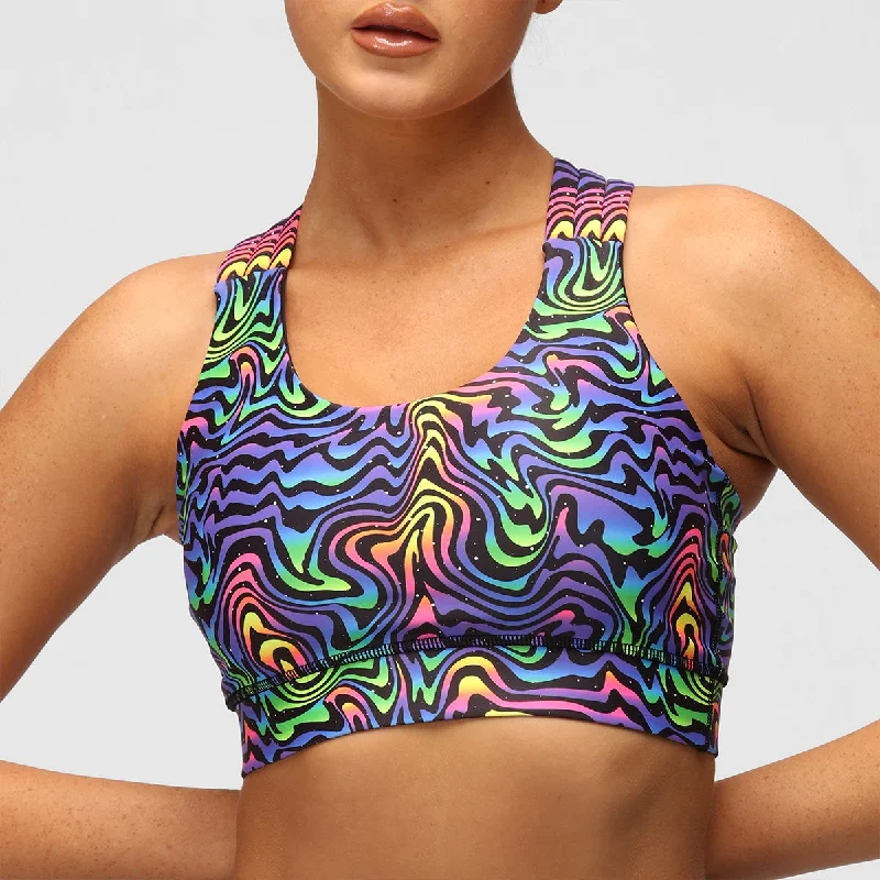 Don't Delay Cosmic Vortex Cross Back Bra