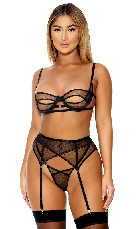 Now or Never Don't Mesh With Me Lingerie Set
