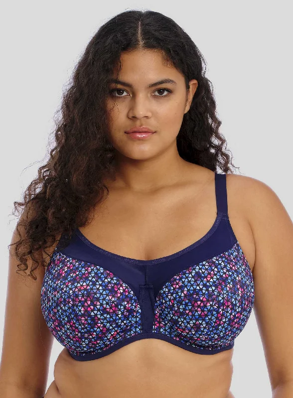 Hot Buy Elomi: Energise Sports Bra With J Hook NavyGeo