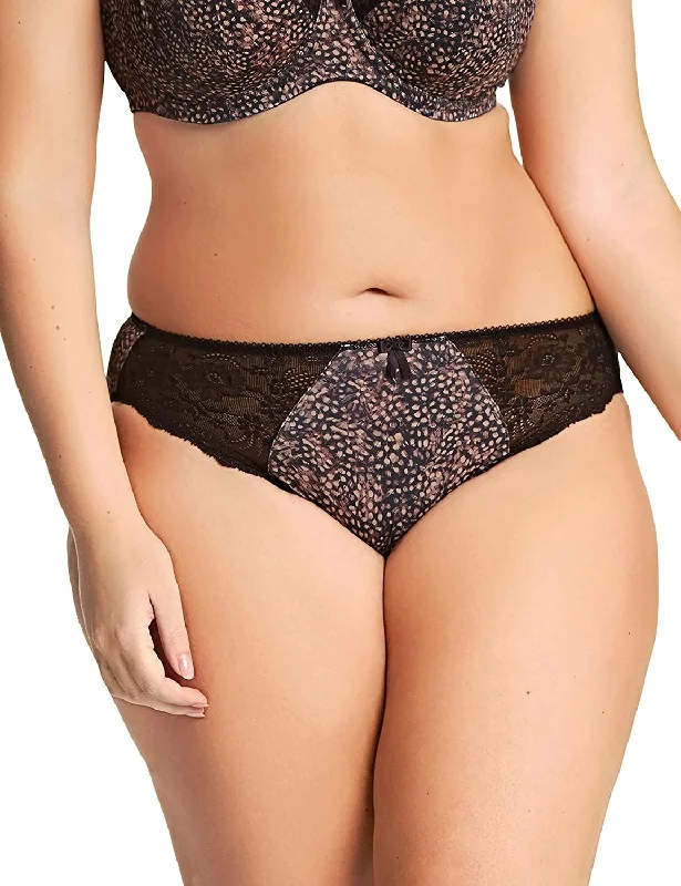Overstock Elomi Morgan Brief Panties, Ebony