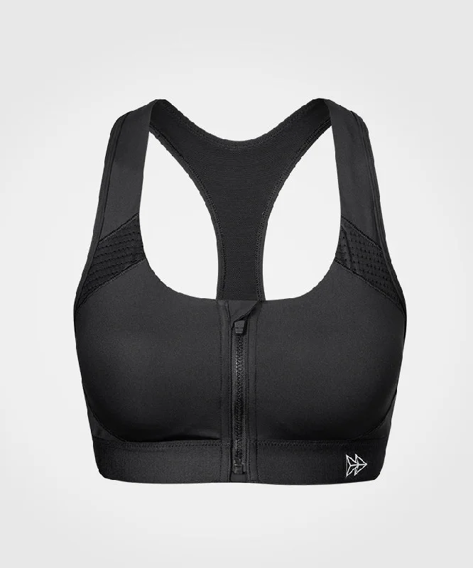 Midnight Sale Enfold Zip Front Padded Running Bra | Women's High Support Sports Bra (Plus Size) Midnight Sale Enfold Zip Front Padded Running Bra | Women's High Support Sports Bra (Plus Size)