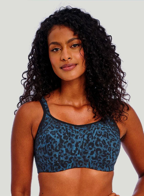 Low Cost Freya Active: High Octane Underwired Sports Bra Midnight Leopard