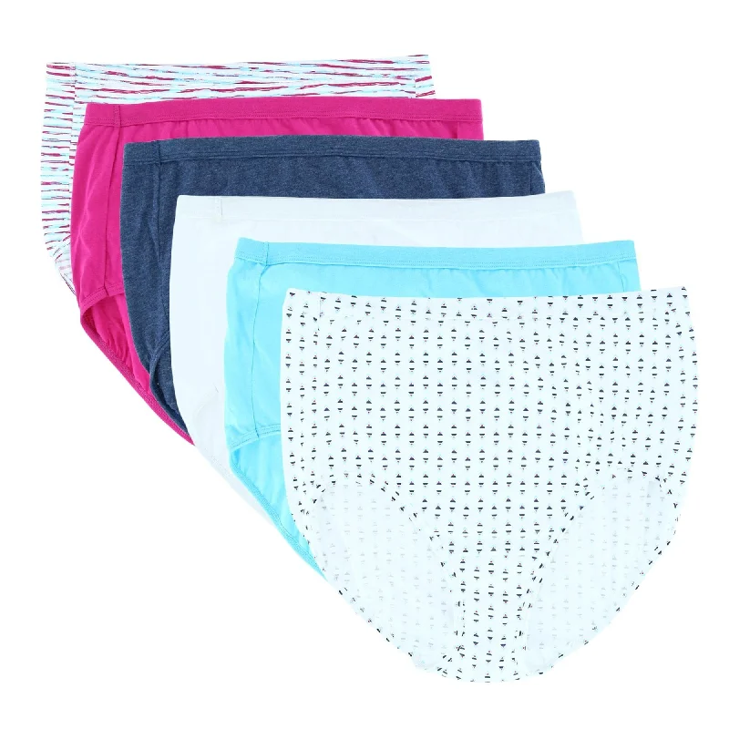 Price Blitz Fruit of the Loom Women's Plus Size Fit For Me Assorted Brief (6 Pack)