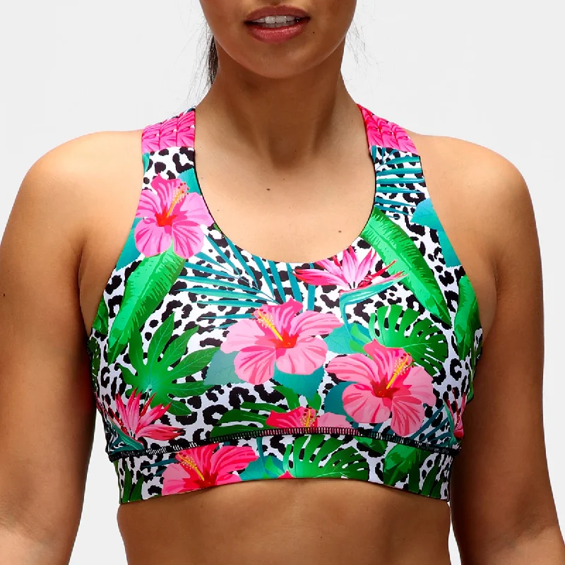 YEAR-End Sale Hibiscus Cross Back Bra
