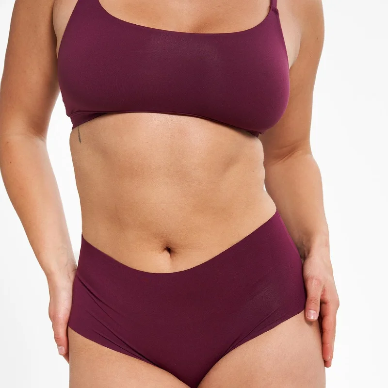 Savings Alert High-Rise Cheeky - Seamless Eco 2.0 - Shiraz (PREORDER)
