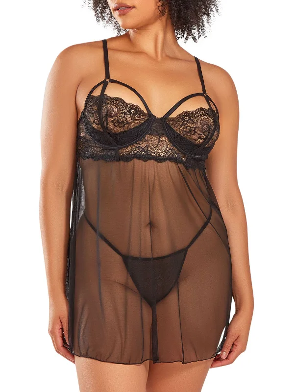 Weekend Deals You Can't Resist Women's Lea Plus Size Babydoll Lingerie