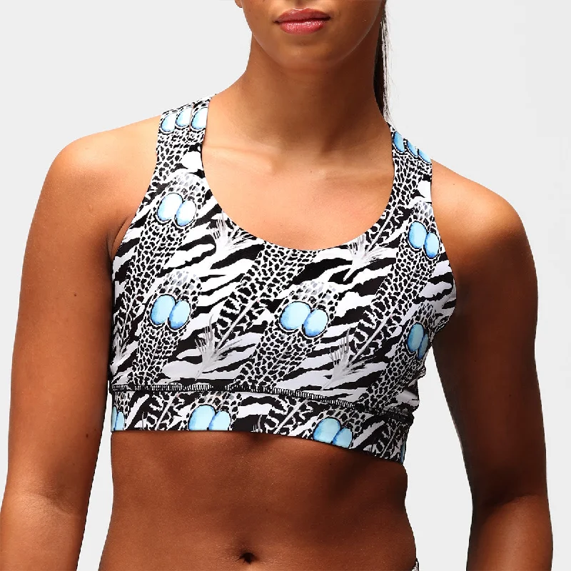Best Choice Monochrome Quill Cross Back Bra
