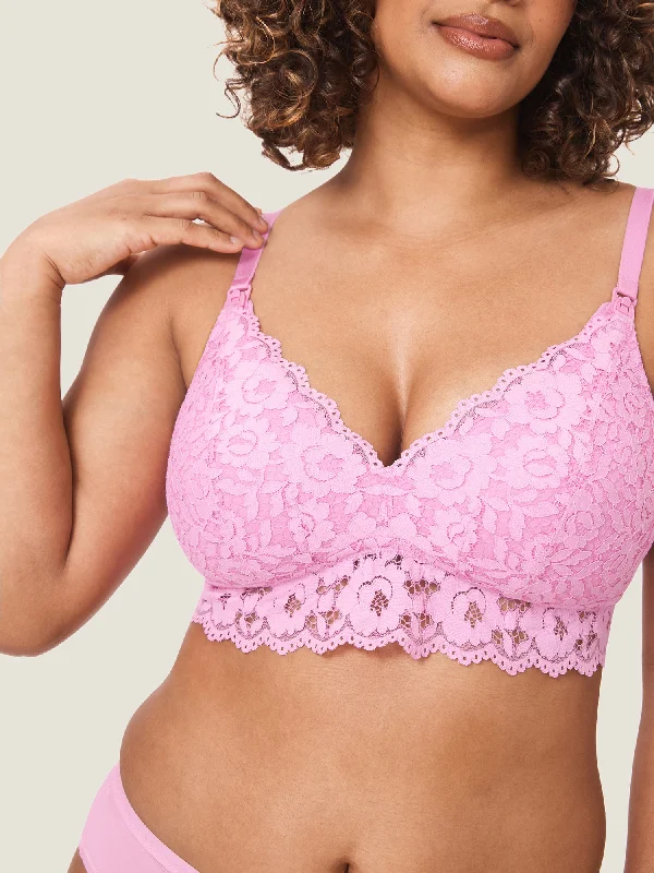 Can't Miss More Support Lace Nursing Bralette