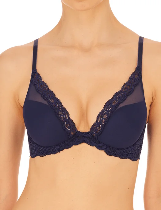 Super Bargain Natori Feathers Contour Plunge Bra, TWILIGHT