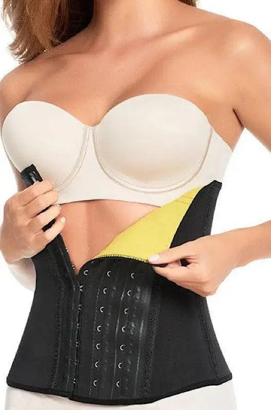 Overstock Neo Latex Sauna Long Torso Waist Cincher #2039