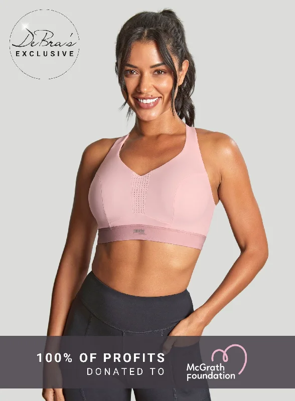 One-Day Only Panache Sport: Endurance Non Padded Wired Sports Bra Pink