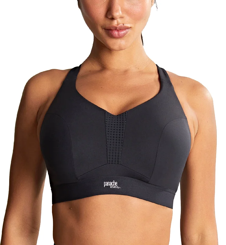 Year-End Clearance Panache Endurance Ultra Perform Non-padded Underwire Sports Bra (5022) - Black