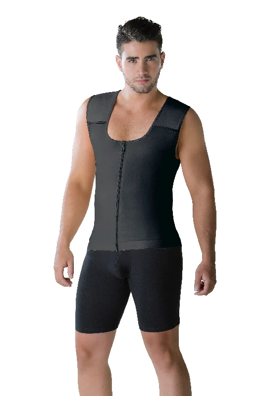 Markdowns Men's Slimming Zipped Body Shaper Vest