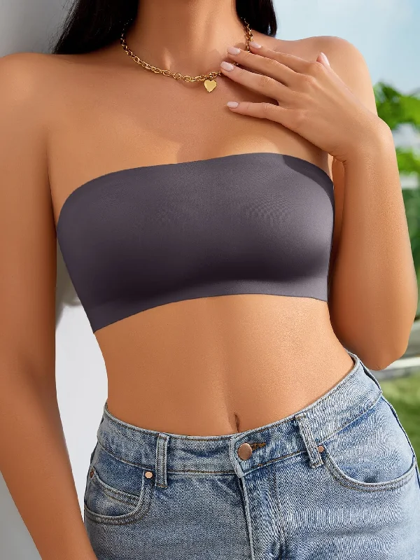 Limited Availability Plain Wireless Strapless Bra
