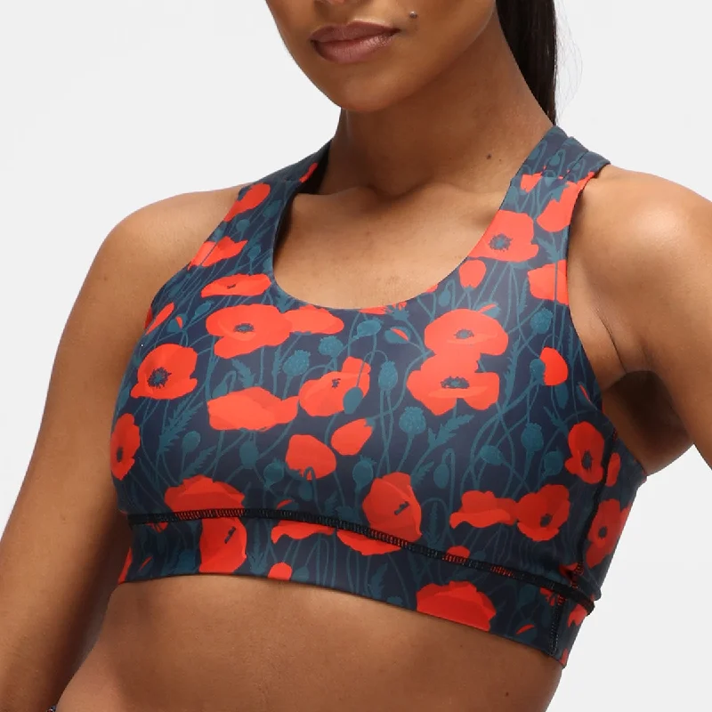 Incredible Offers Poppy Field Cross Back Bra