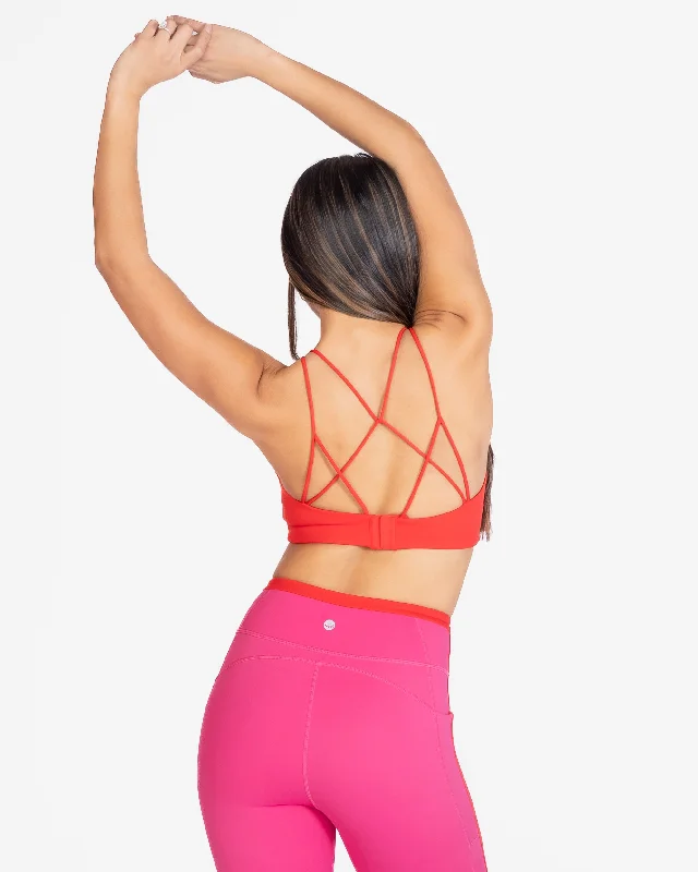 Weekend Deals You Can't Resist Ready Set Sports Bra - Heartthrob