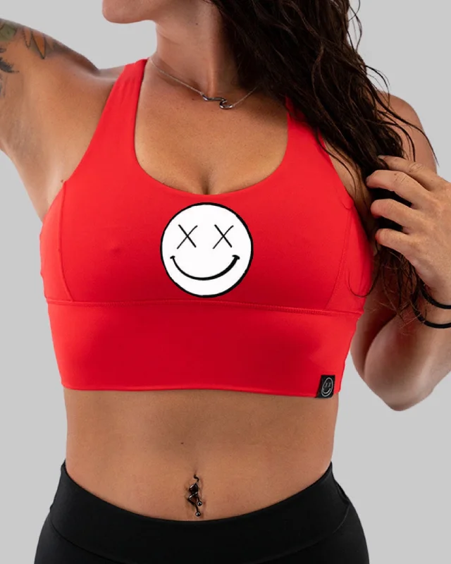 Sale Alert Salty Savage Ladies "OG Basic Smile" X Back Longlne Sports Bra | Cocoa Beach Performance Sale Alert Salty Savage Ladies "OG Basic Smile" X Back Longlne Sports Bra | Cocoa Beach Performance