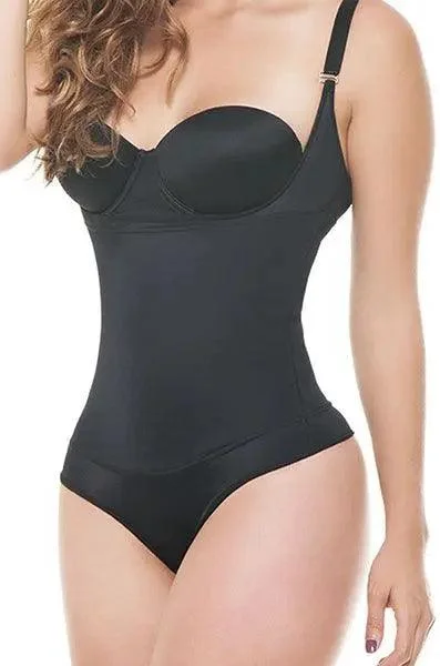 Stock Up and Save Seamless Braless Firm Control Thong Body Suit Slims Waist Instantly #1061B