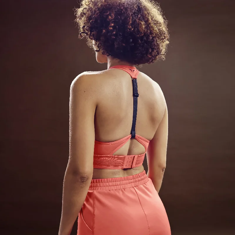 Blowout Deals Serpent Zip Up Bra - Mineral Red