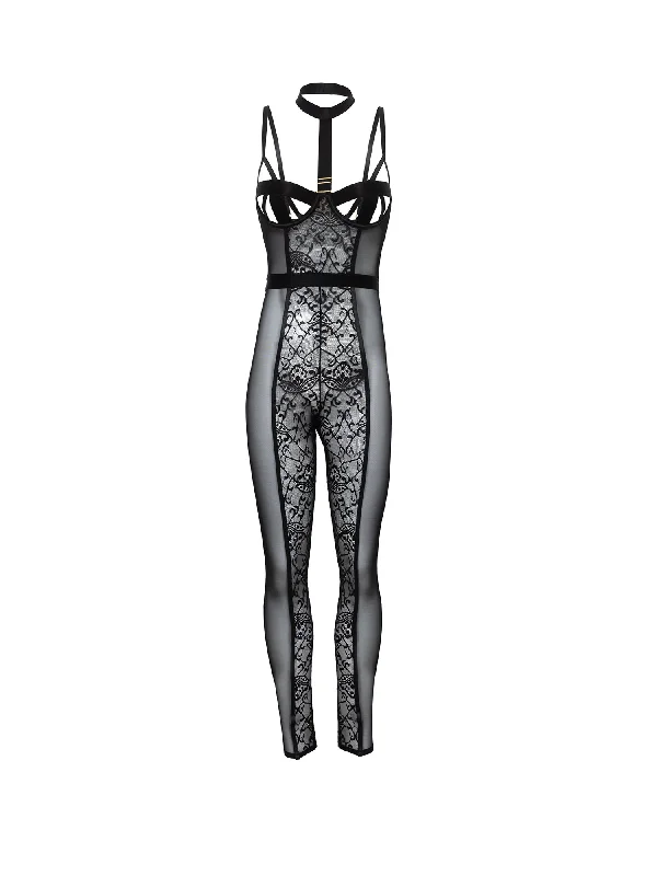Flash Deal Sia Cage Lace Catsuit