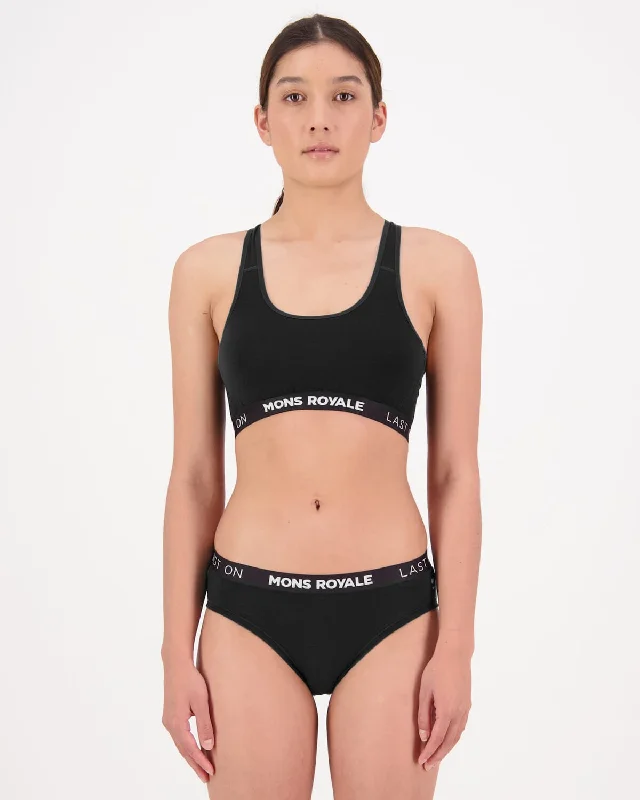Year-End Sale Sierra Merino Sports Bra - Black