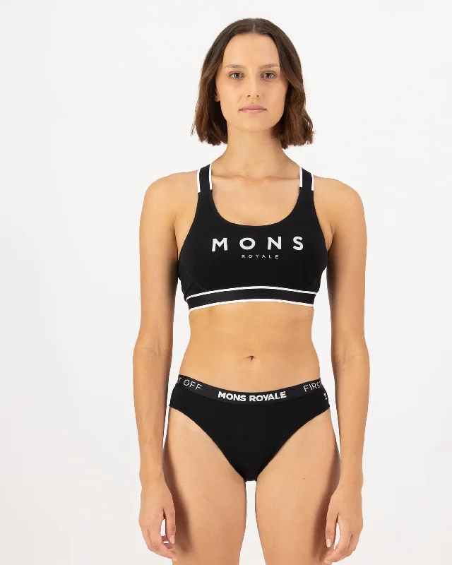 Limited Availability Stella Merino X-Back Bra - Black