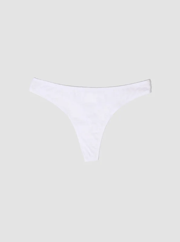New Deals 100% Organic Cotton Thong - Chalk