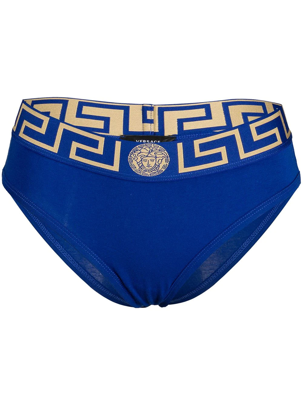 Instant Discount Versace Blue Greek Key Brief