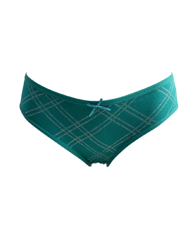 Flash Sale Vision Intimates Glitter Plaid Panty