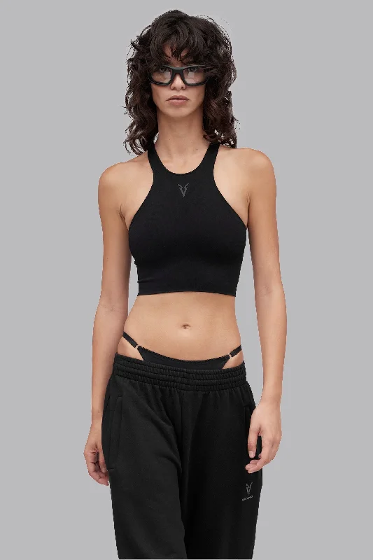 Price Slash V_RYB SEAMLESS ULTRA LONG SPORTS BRA - Black